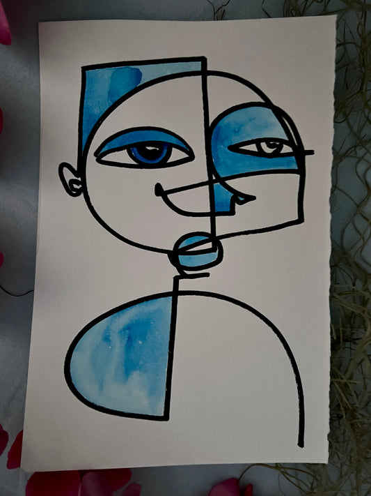 #58 for 70paintingsfor70daysfor$70- THE BLUE SERIES