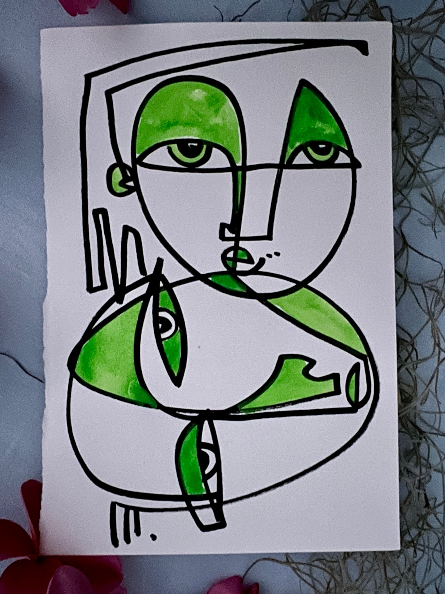 #62 for 70paintingsfor70daysfor$70- THE GREEN SERIES