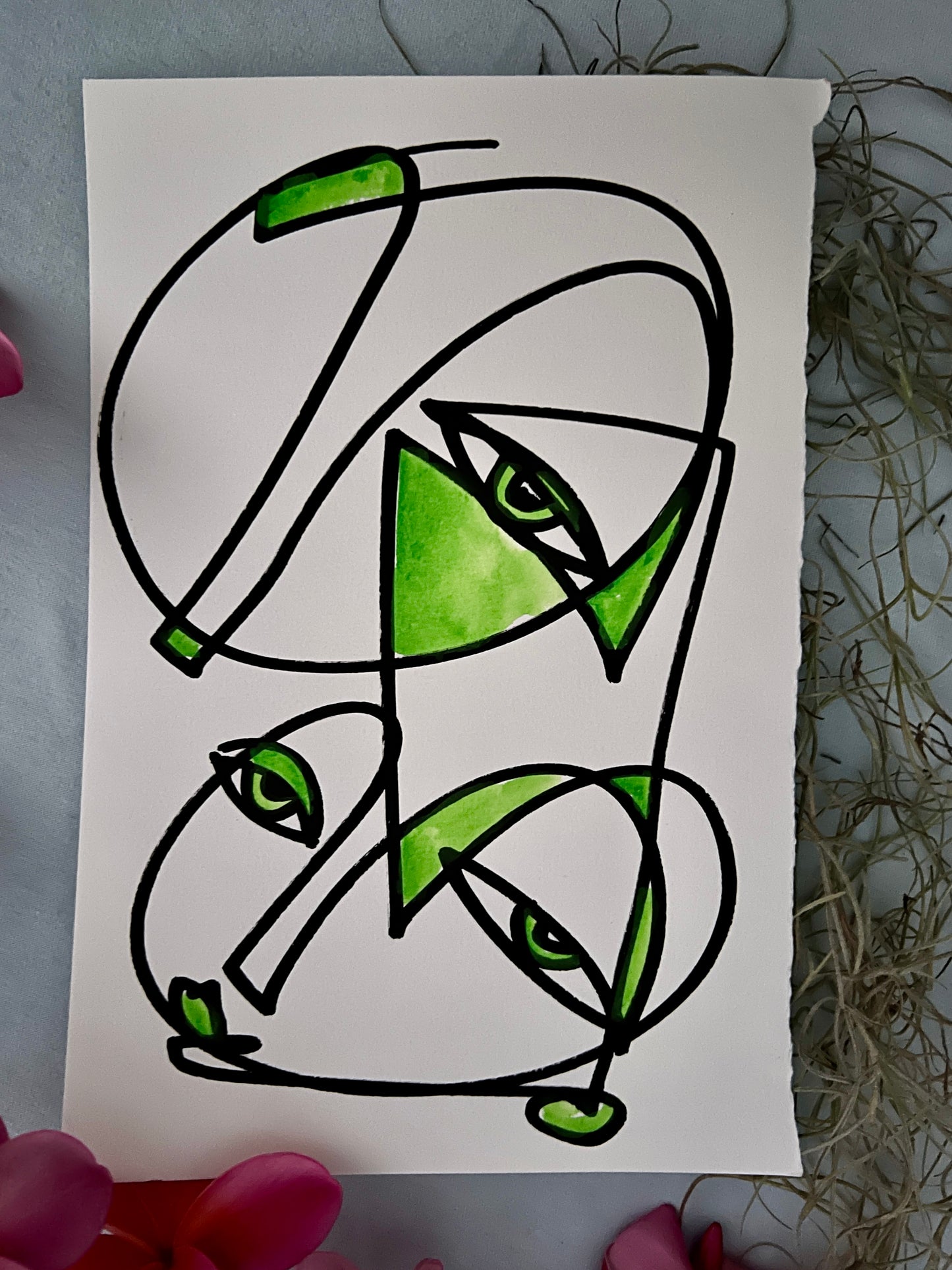 #66 for 70paintingsfor70daysfor$70- THE GREEN SERIES